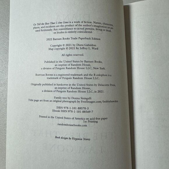 Outlander Book 9 Go Tell Bees That I Am Gone Diana Gabaldon Paperback Highlander - Picture 8 of 10